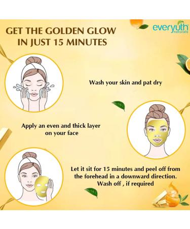 Naturals Golden Glow Peel Off Mask - Radiant Skin Detoxify & Rejuvenate - Buy Online Worldwide - Buy Online on GoSupps.com