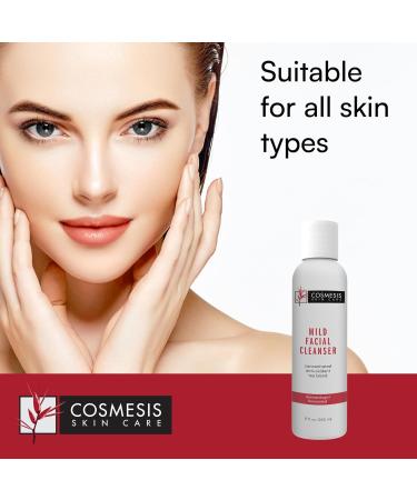 Cosmesis Mild Facial Cleanser - 8 fl oz | Gentle Daily Cleanser with Plant-based Ingredients for All Skin Types | Refresh Your Skin - Buy Online on GoSupps.com
