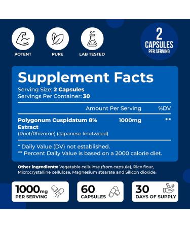 We Like Vitamins Resveratrol 1000mg per Serving - 60 Easy to Swallow Veggie Capsules - Natural Resveratrol Supplement 1000mg - Antioxidant Supplement Helps Support Immune System 60 Count (Pack of 1) - Buy Online on GoSupps.com