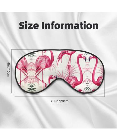 Flamingos On White Sleep Mask | Adjustable & Breathable Eye Mask for Comfortable Sleep - Shop Now - Buy Online on GoSupps.com