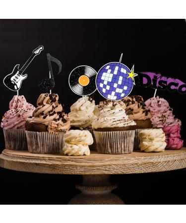 28Pcs Disco Party Cupcake Toppers Disco Party Supplies 1970s Disco Throwback Party Cupcake Toppers for Retro Disco Fever Dance Party 70's Boogie Party 1970s Birthday Hippie Party Favors - Buy Online on GoSupps.com