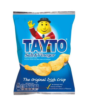 Tayto Sel et vinaigre Chips de Irlande (8 x 37 g)