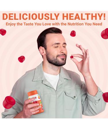 Juce Fruit Gummies with Peach Flavor - Superfood Gummies Delights for Optimal Health By Terra Kai Organics Peach 60 Count (Pack of 1) - Buy Online on GoSupps.com