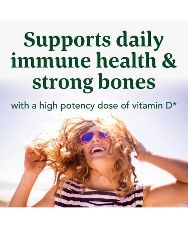 MegaFood Vitamin D3 5000 IU - Immune and Bone Health Support - Vegetarian, Gluten-Free - 120 Caps - Buy Online on GoSupps.com