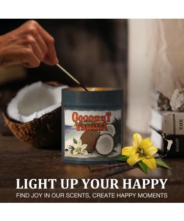 Premium Vanilla & Coconut Salking Fragrance Candles - Natural Soy Wax 90 Hours Burn Time Perfect Holiday Gift - Buy Online on GoSupps.com