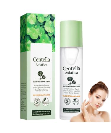 Soothing Repair Toner Hydrating Centella Asiatica Face Toner for Blemishes and Acne Prevents Skin Aging Strengthen Your Skin Refreshing Oil Control Skin Care for Sensitive Oily Dry Skin -120ml