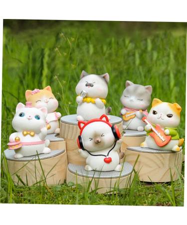Buy Ciieeo Mini Resin Cat Ornaments - Perfect Animal Cake Toppers & Desk Decor - International Shipping Available - Buy Online on GoSupps.com
