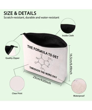 FOTAP Coffee Girl Gift Coffee Lover Gift Caffeine Molecule Zipper Pouch Coffee Junkie Gift Coffee Energy Bag Gift For Boss Lady Boss Coworker FORMULA Bag - Buy Online on GoSupps.com