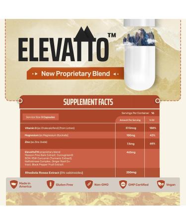 Altitude Sickness Prevention | ELEVATTO Complex Anti Altitude Relief Pills for High Elevation Oxygen Support - Buy Online on GoSupps.com