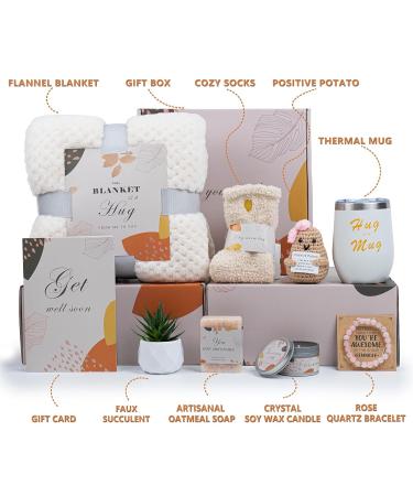 Get Well Soon Gift Baskets for Women - Get Well Gifts for Women After Surgery - Self Care Gifts - Thinking of You Gifts for Recovery - Cancer Care Gifts for Friend - Buy Online on GoSupps.com