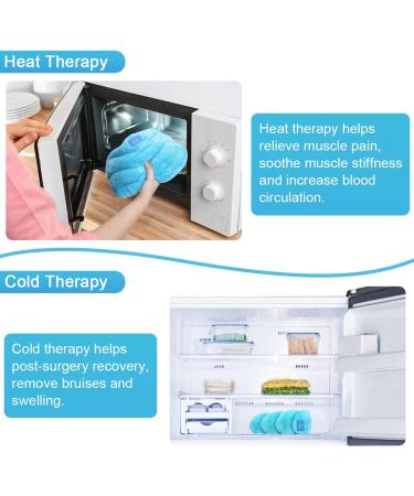 Relief Expert Hands-Free Neck Heating Pad - Microwavable Heated Neck Wrap for Pain Relief - Blue - Buy Online on GoSupps.com