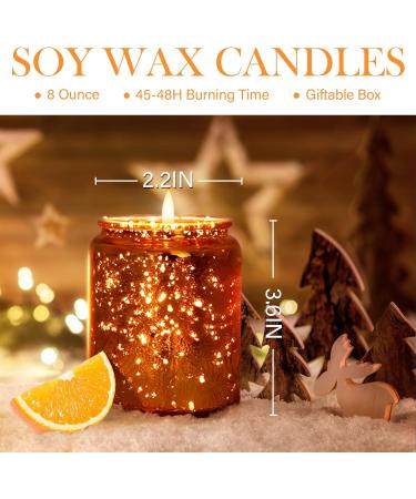 Orange Aromatherapy Candle | Soy Scented Candles for Home | Long Lasting Essential Oil Jar Candles | Perfect Gift for Women | Spa & Meditation - Buy Online on GoSupps.com