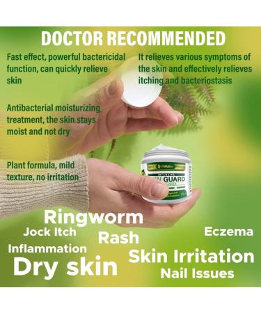 Natural Antifungal Cream for Athlete's Foot, Eczema, Jock Itch, Ringworm & Nail Fungus - Tea Tree Oil, Aloe Vera, Vitamin E Infused - Buy Online on GoSupps.com