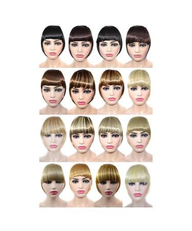 Battnot Clip-In Bangs for Women - 15cm White Gold Hair Extension Fringe | High Temperature Fiber Party Wigs - Buy Online on GoSupps.com