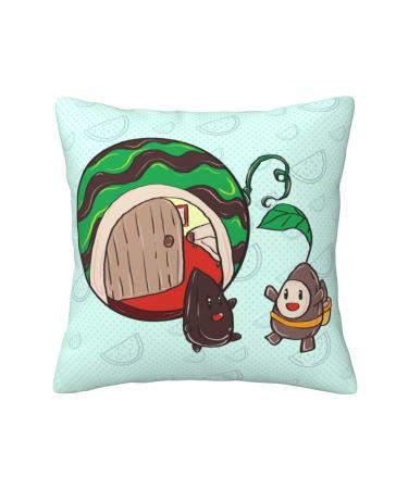 YYHHAOFA Sunflower Seeds Watermelon Seeds Prints Universal Pillowcase for All Seasons 20"x20" : Soft and Comfortable Suitable for car Sofa Black 20"x20"