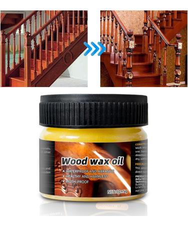 Wood Wax for Furniture | Waterproof Furniture Wax | Wood Seasoning Beewax Natural Beeswax Wood Furniture Cleaner and Polish for Wood Doors Tables Chairs Cabinets Acime - Buy Online on GoSupps.com
