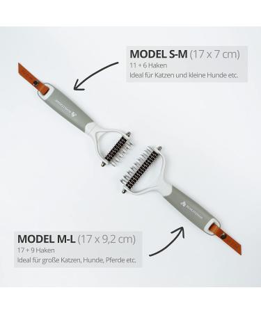 Slit Ear Sub Fur Brush - Pet Brush for Dogs Cats & Horses | Ideal for Long-Haired Breeds | Undercoat Comb for Knots & Mats - M-L - Buy Online on GoSupps.com