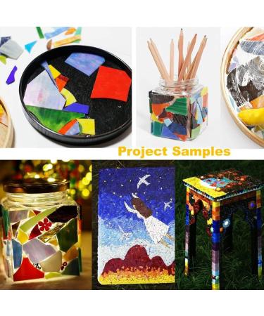 Lanyani Glass Mosaics Pieces - Assorted Colors & Shapes - 1kg/35oz - Buy Online on GoSupps.com