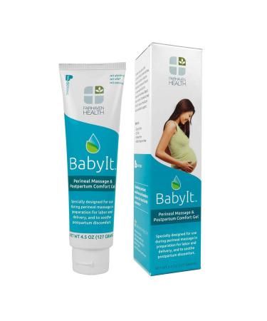 Fairhaven Health BabyIt Perineal Massage & Postpartum Comfort Recovery Gel, Prenatal & Postnatal Essential Care for Moms & Women During & After Pregnancy, Soothing & Healing Formula