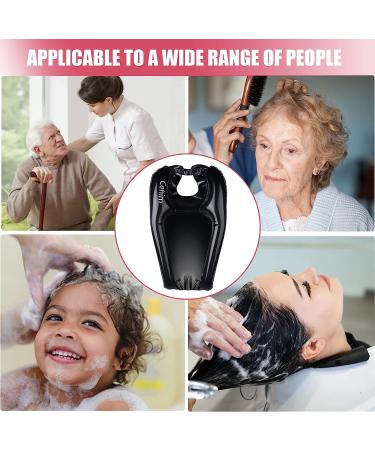 Inflatable Hair Washing Basin for Home Sink - Portable Shampoo Bowl for Bedridden, Handicapped, Kids, Seniors, Pregnant, Wheelchair Users - Black - Buy Online on GoSupps.com