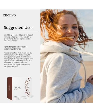 Zinzino - LeanShake Chocolate Whey Protein Powder Portion Packs Supports Muscle Building Gut Health and Healthy Body Balance - 16 x 30g - Buy Online on GoSupps.com