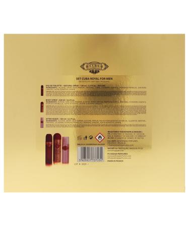Cuba Royal by Cuba 3 Piece Gift Set for Men 1 Count (Pack of 1) - Buy Online on GoSupps.com