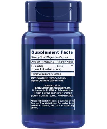 Life Extension NAC Immune & Respiratory Support & L-Carnitine Energy Memory & Heart Health 600mg NAC & 500mg L-Carnitine 60 & 30 Capsules - Buy Online on GoSupps.com