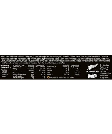 Healthspan Elite All Blacks Protein Bars (12 bars) | 20g Plant Based Protein Per Serving | 7.5g Fibre | 1.1g Naturally Occurring Sugars | Informed Sport Accredited | Vegan (Black Forest Gateau) - Buy Online on GoSupps.com