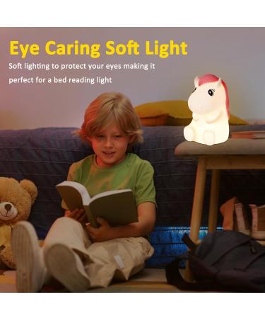 OkiyiD Pony Night Light | Horse Lamp for Nursery | Touch Control Dimmable Bedside Lamp | Rechargeable Horse Gifts for Girls | Birthday Gifts for Boys - Buy Online on GoSupps.com