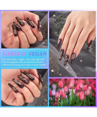 LZHNB 28 Pcs Jelly Neutral Gel Nail Polish Set | Fall Colors UV LED Soak Off Kit for Home DIY | Semi-Transparent Nude, Pink, Grey, Brown Shades | 6ml+10ml - Buy Online on GoSupps.com