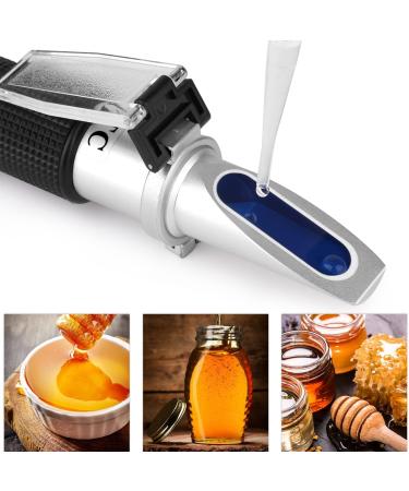 Buy XRClif Honey Refractometer with ATC - Portable Handheld LCD Display for Accurate Sugar Content Measurement (BRIX 58-92%) - Ideal for Honey Fruit Drinks & More - Buy Online on GoSupps.com