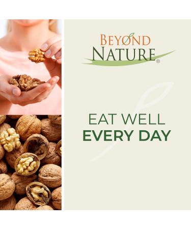 Beyond Nature Organic Raw Walnuts 2 LB - Vacuum Sealed, Non GMO, No Salt, Low Carb, Gluten Free - Keto & Vegan Snack - Buy Online on GoSupps.com
