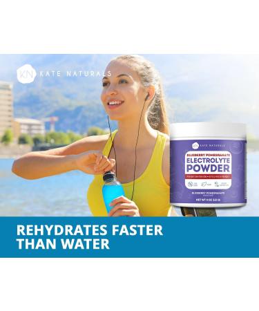 Kate Naturals Blueberry Pomegranate Electrolytes Powder 4oz Vegan  Instant Electrolytes  Restore Energy  Prevent Dehydration  Eliminate Cramps  Non-GMO  Keto-Friendly. Zero Sugar. - Buy Online on GoSupps.com