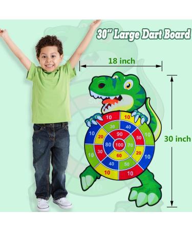 Large Dinosaur Dart Board for Kids - Indoor/Outdoor Party Game with 16 Sticky Balls - Cartoon Animal Toys for Boys & Girls 3-10 Years - Buy Online on GoSupps.com
