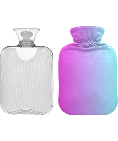 Purple Gradient Hot Water Bottle 1L Pain Relief & Warmers for Women Girls & Children | Comfortable Hand Foot & Bed Warmer - Buy Online on GoSupps.com