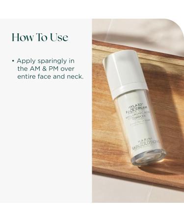 Marini SkinSolutions Hyla3D Face Cream - Patented Hyaluronic Acid Complex - Restores Hydration Good for Wrinkles Volume Laxity Skin Barrier Protection - All Skin Types - Made in the USA - 1 oz - Buy Online on GoSupps.com