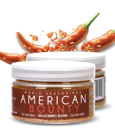AMERICAN BOUNTY Herbs & Spices Collection - BBQ, Southwest, Steak Marinade, Rubs, Fish Seasoning, Smoker Spices - Ground Beef & Lamb Chops Seasoning - World Seasonings - 1 Pack - Buy Online on GoSupps.com