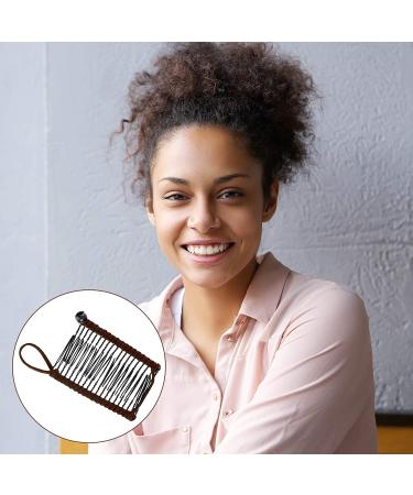 4-Piece Banana Hair Clips Set for Natural Curly Thick Hair - Khaki Black - Buy Online on GoSupps.com