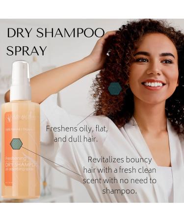 RD ALCHEMY Organic Dry Shampoo Spray - Natural Hair Cleanser Oil Absorber & Volume Booster | Non-Aerosol Leave Wet or Blow Dry - Buy Online on GoSupps.com