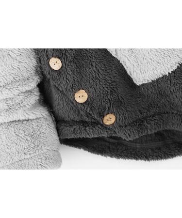 Hanxiulin Women's Fleece Plush Zipper Jacket - Warm Long Hooded Cardigan & Bomber Coat - 3XL Dark Gray - Cozy Winter Outerwear for All Sizes - Buy Online on GoSupps.com