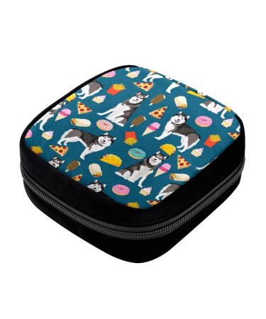 GIAPB Period Bag Sanitary Napkin Storage Bag Pad Holder for Period Makeup Pouch Animal Dog and Food Color710