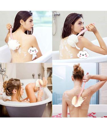 2-Piece Shower Brush Set - Wet & Dry Body Brush for Peeling & Massage - Blue Back Brush for Men & Women - Buy Online on GoSupps.com