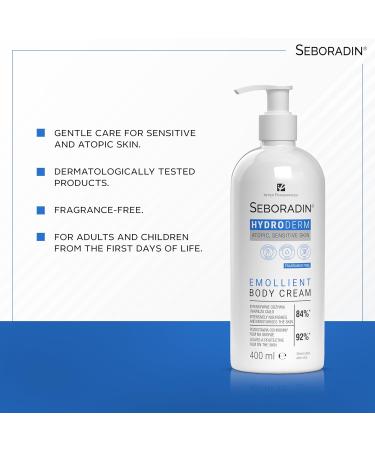 Seboradin Hydroderm Body Lotion Body Cream For Sensitive Dry Atopic Skin Moisturising Lotion For Women And Men Body Care With Shea Butter And Aloe Vera 400ml - Buy Online on GoSupps.com