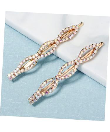 Ipetboom 1 Pair Ab Diamond Bangs Hairpin Rhinestone Barrettes Black Hair Clips Crystal Bobby Pin Bride Hair Clip Bangs Hair Clip Rhinestones Hair Pin The Chain Bow Tie Alloy Girl - Buy Online on GoSupps.com