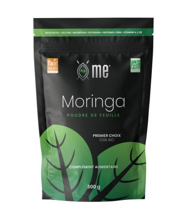 Organic Moringa from ME - Powder 300 g - Superior Quality - Vitality - Energy - Skin - Multivitamins - Multiminerals - Proteins - Anti-inflammatory - Antioxidants