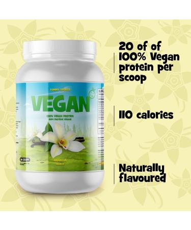 Yummy Sports Pea & Rice Vegan Protein Powder - Organic Plant Based Protein Powder for Breakfast Smoothies Snacks Shakes - Gluten-Free Non GMO No Added Sugar - 950G 30 Servings - Vanilla Flavor Chocolate - Buy Online on GoSupps.com