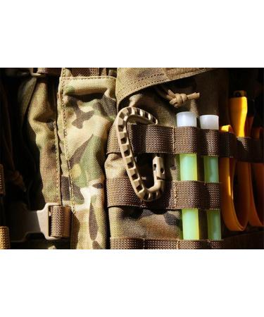 EKLORN 6pcs Plastic D-Ring Carabiner Hooks for Backpack Outdoors + Free Cable Organizer - Black - Buy Online on GoSupps.com