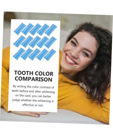 GATUIDA 60 STK Tooth Color Card - Teeth Whitening Shade Guide & Oral Care Tool - Fast International Shipping - Buy Online on GoSupps.com