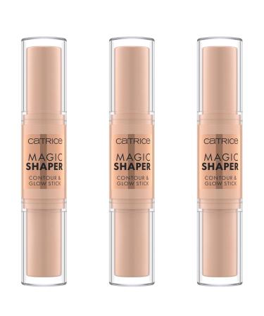 Catrice Magic Shaper Contour & Glow Stick Contour pen No. 020 multicolored defined immediate result natural vegan without perfume without alcohol without parabens 3 -pack (3x9g) 020 medium 9 g (3 Pack)