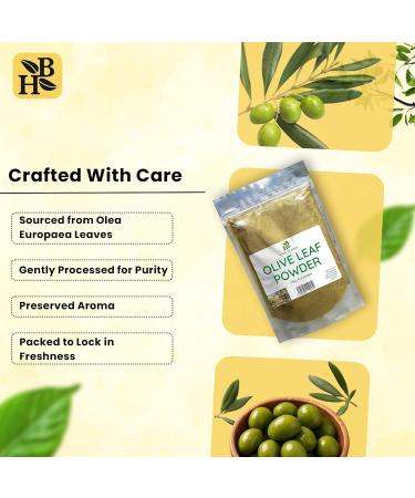 Herb To Body Olive Leaf Powder - 4 oz Wildcrafted Olive Leaves for Antioxidant Support Olive Leaf Tea and Herbal Wellness Blends - Buy Online on GoSupps.com